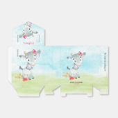 Waterverf Baby shower  Boerderij Bedankdoosjes (Uitgevouwen)