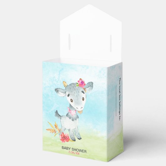 Waterverf Baby shower  Boerderij Bedankdoosjes (Geopend)