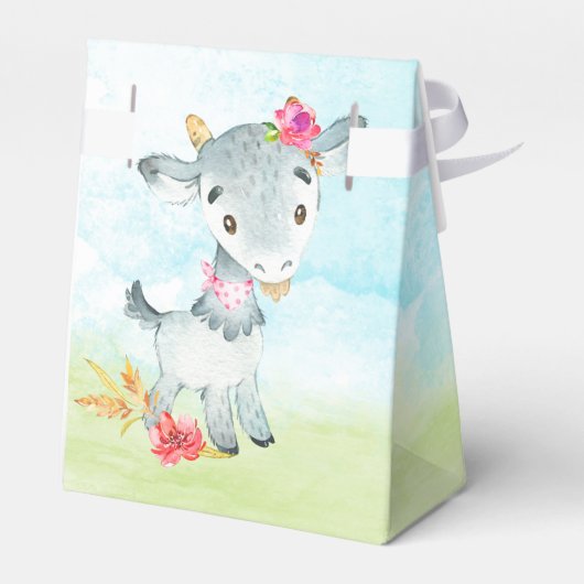 Waterverf Baby shower  Boerderij Bedankdoosjes (Achterkant)