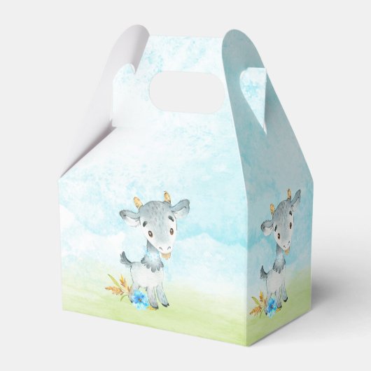 Waterverf Baby shower Boerderij Bedankdoosjes (Achterkant)