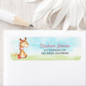 Waterverf Baby shower Boerderij Etiket (Insitu)