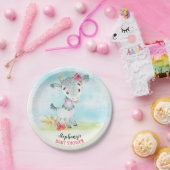 Waterverf Baby shower Boerderij Papieren Bordje (Feest)