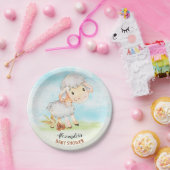 Waterverf Baby shower Boerderij Papieren Bordje (Feest)