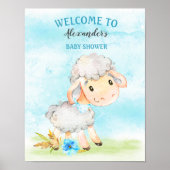 Waterverf Baby shower Boerderij Poster (Voorkant)