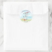 Waterverf Baby shower  Boerderij Ronde Sticker (Tas)
