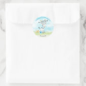 Waterverf Baby shower Boerderij Ronde Sticker (Tas)
