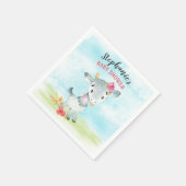 Waterverf Baby shower  Boerderij Servet (Hoek)