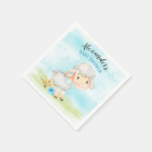 Waterverf Baby shower Boerderij Servet (Hoek)