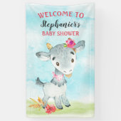 Waterverf Baby shower  Boerderij Spandoek (Verticaal)