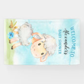 Waterverf Baby shower Boerderij Spandoek (Horizontaal)