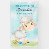 Waterverf Baby shower Boerderij Spandoek (Verticaal)