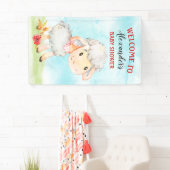 Waterverf Baby shower Boerderij Spandoek (Insitu)