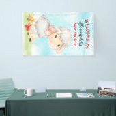 Waterverf Baby shower Boerderij Spandoek (Beurs)