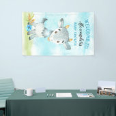Waterverf Baby shower Boerderij Spandoek (Beurs)