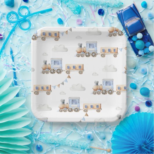 Waterverf Baby shower Borden Papieren Bordje (Feest)