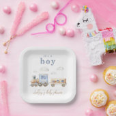 Waterverf Baby shower Borden Papieren Bordje (Feest)