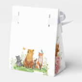 Waterverf Baby shower bosdieren Bedankdoosjes (Achterkant)