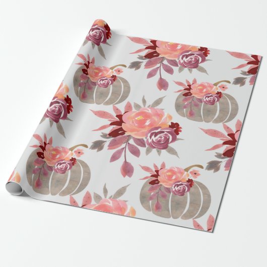  Waterverf Baby shower Cadeaupapier (Uitgerold)