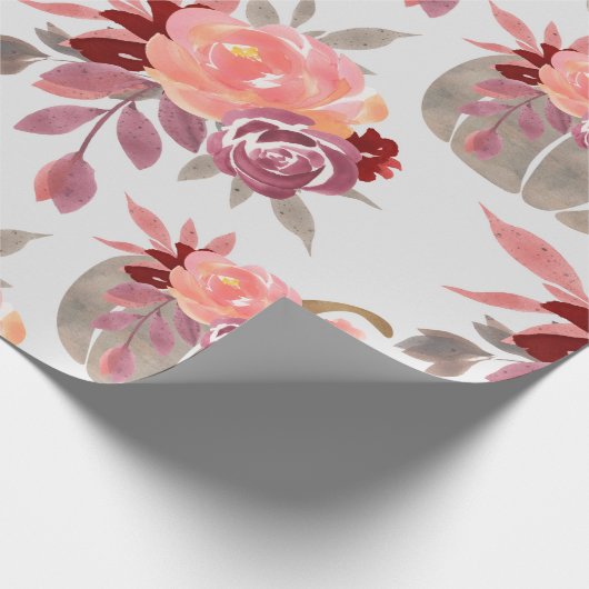  Waterverf Baby shower Cadeaupapier (Hoek)