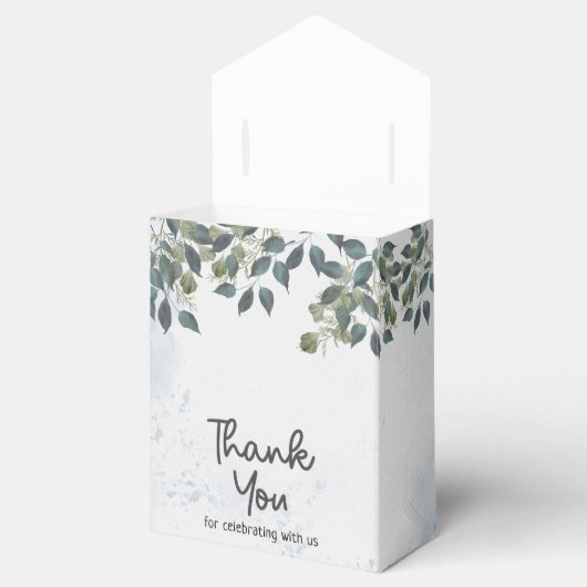 Waterverf Baby shower Corgi Puppy Bedankdoosjes (Geopend)