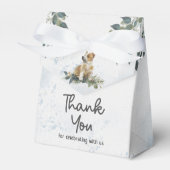 Waterverf Baby shower Corgi Puppy Bedankdoosjes (Voorkant Zijde)