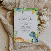 Waterverf Baby shower dinosaurus Kaart