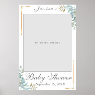 Waterverf Baby shower Foto Prop Poster