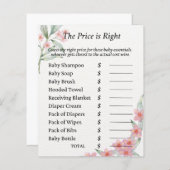 waterverf Baby shower Game (Voorkant / Achterkant)