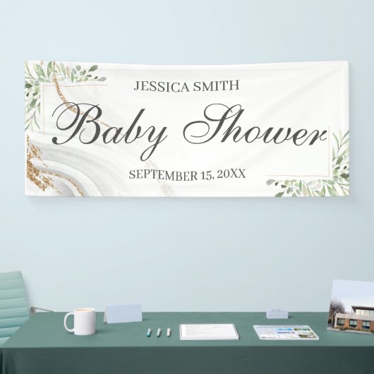 Waterverf Baby shower gebanner Spandoek (Beurs)