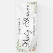 Waterverf Baby shower gebanner Spandoek (Verticaal)