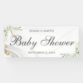 Waterverf Baby shower gebanner Spandoek (Horizontaal)