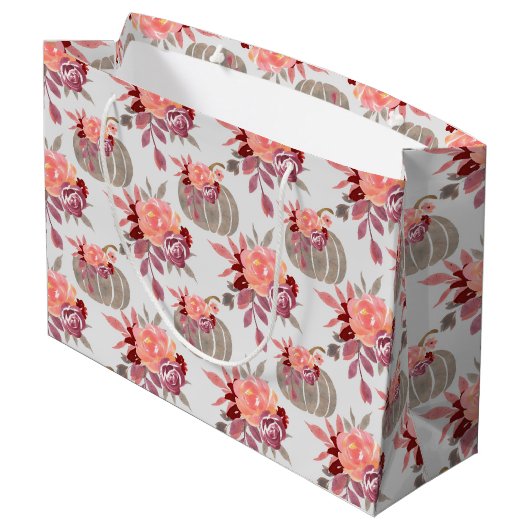  Waterverf Baby shower Groot Cadeauzakje (Achterkant Gekanteld)