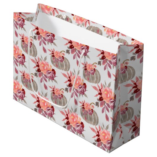  Waterverf Baby shower Groot Cadeauzakje (Voorkant Gekanteld)