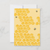 Waterverf baby shower honingraat bijenkorf bedankkaart (Achterkant)