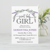 Waterverf baby shower invita kaart (Staand voorkant)