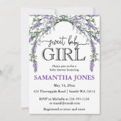 Waterverf baby shower invita kaart (Voorkant)