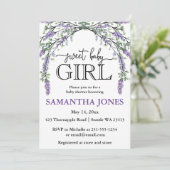 Waterverf baby shower invita kaart (Staand voorkant)