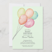 Waterverf Baby shower Kaart (Voorkant)