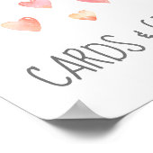 Waterverf Baby shower Kaarten en cadeaubonnen Poster (Hoek)