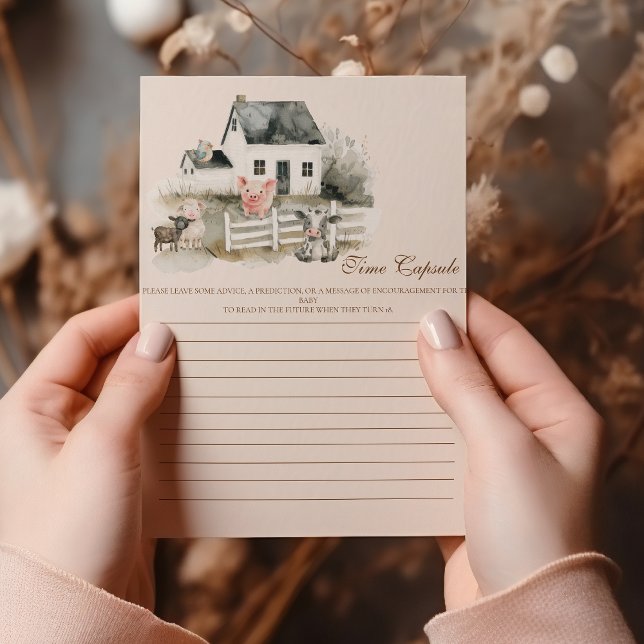 Waterverf Baby shower landbouwhuisdieren (Creator heeft geüpload)