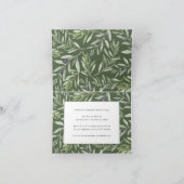 Waterverf baby shower olijfbladeren aankondiging (Binnen)