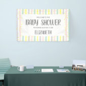 Waterverf Baby shower pastbanden Spandoek (Beurs)
