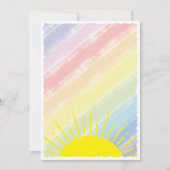 Waterverf Baby shower pastel regenboog Kaart (Voorkant)