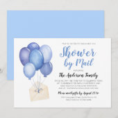 Waterverf Baby shower per post lange afstand Kaart (Voorkant / Achterkant)