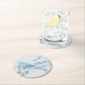 Waterverf Baby shower Ronde Onderzetter (Insitu)