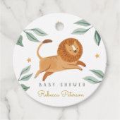 Waterverf Baby shower schattig dierlijk Bedankjes Labels (Voorkant)