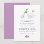 Waterverf Baby shower uitnodiging (Voorkant / Achterkant)