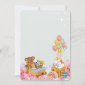 Waterverf Baby shower Uitnodiging (Achterkant)