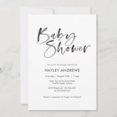 Waterverf Baby shower uitnodiging lime groen (Voorkant)