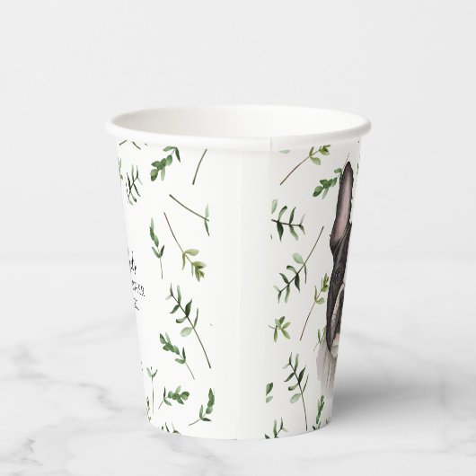 Waterverf Baby shower van Bulldog Papieren Bekers (Rechts)